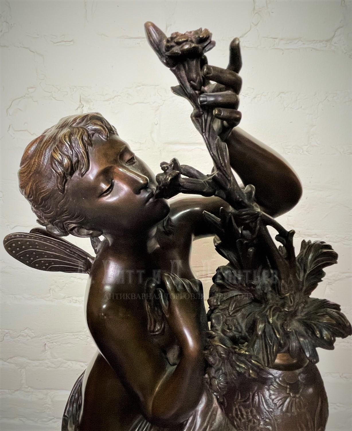 Бронзовая скульптура богиня Аврора Матурин Моро Mathurin Moreau